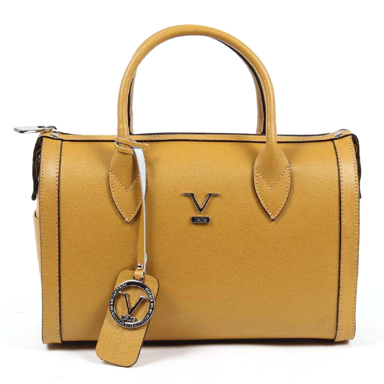 Bolso de mano para mujer V 1969 Italia V014 S MOSTAZA