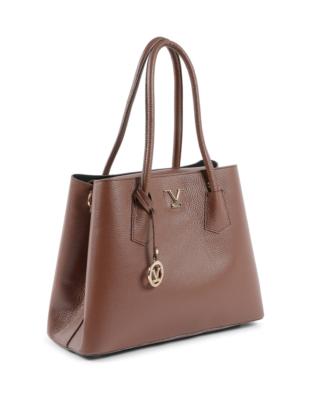V Italia Womens Handbag Dark Brown 10510 V2 DOLLARO BRUCIATO