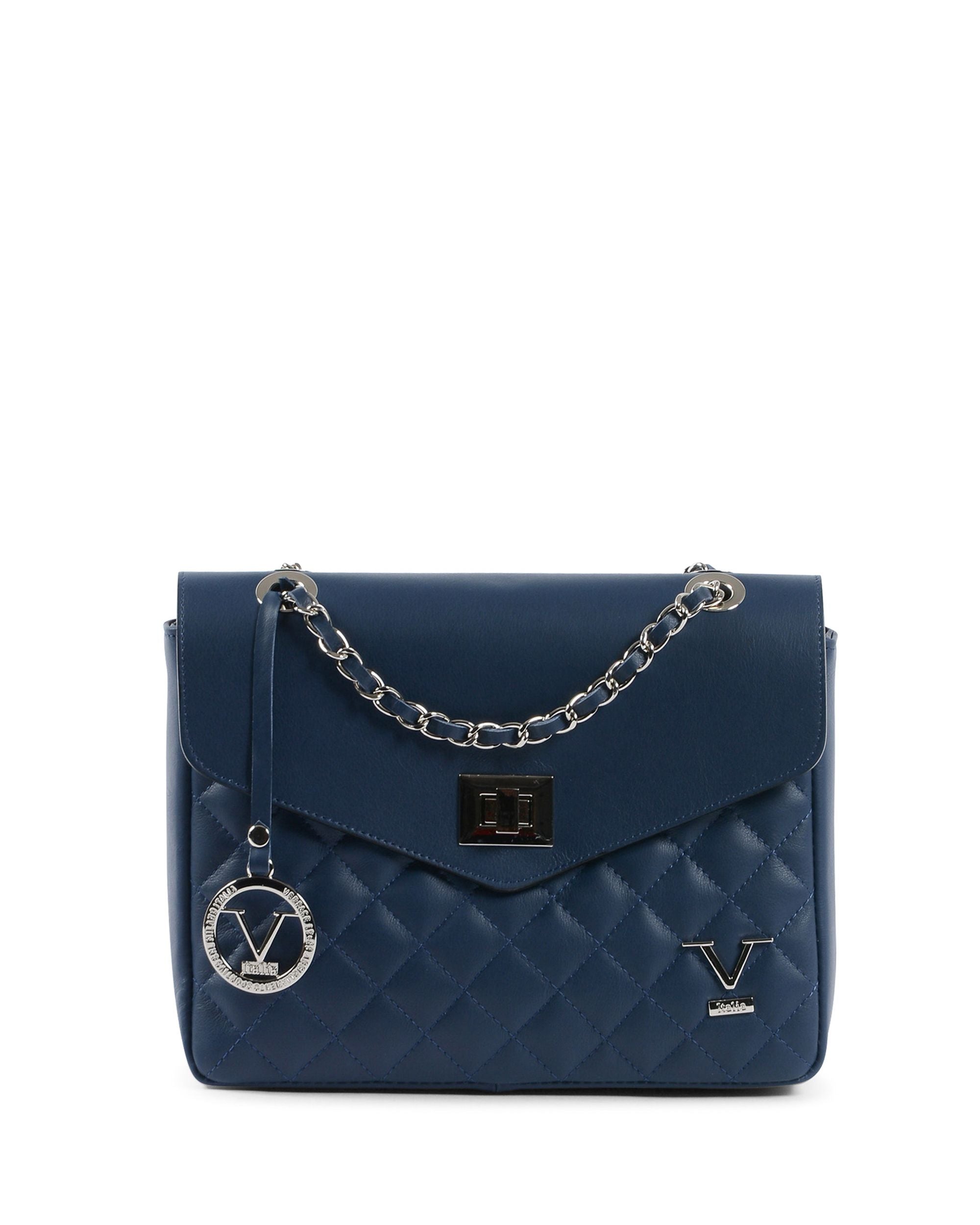 V Italia Womens Handbag Blue Jeans V024-S SAUVAGE BLUE JEANS