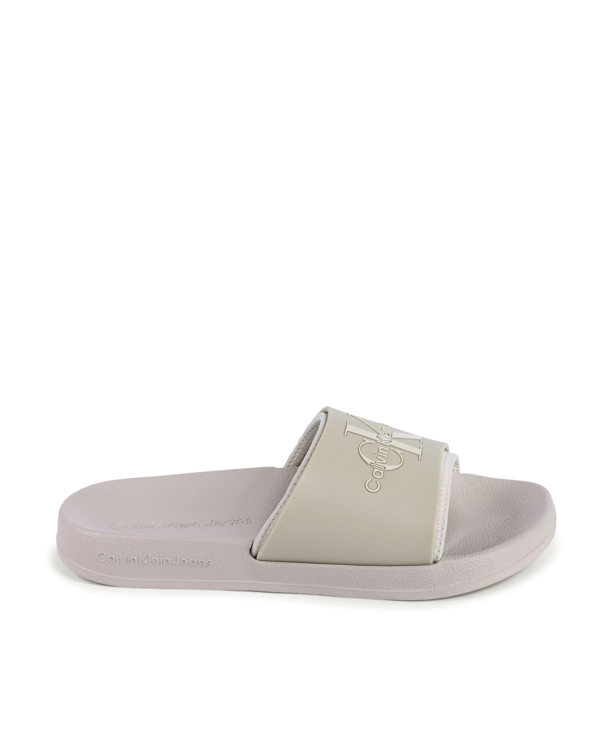 Chanclas Calvin Klein para mujer, color beige, YW0YW005850F4