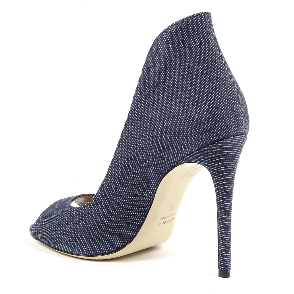 V 1969 Italia Womens Pump Open Toe Denim STELLA