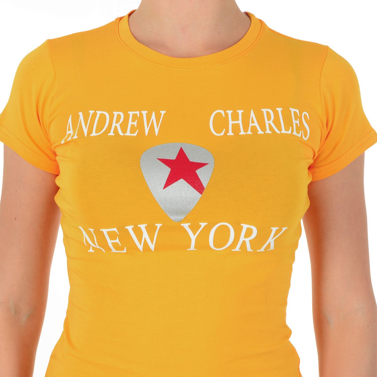 Camiseta para mujer Andrew Charles By Andy Hilfiger TS501 03 1002 TARANA AMARILLO S14