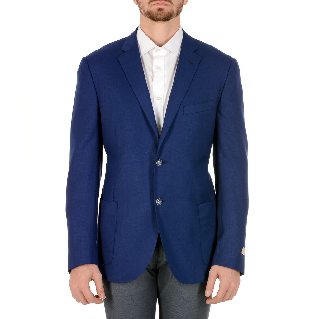 Corneliani Mens Jacket Long Sleeves Blue