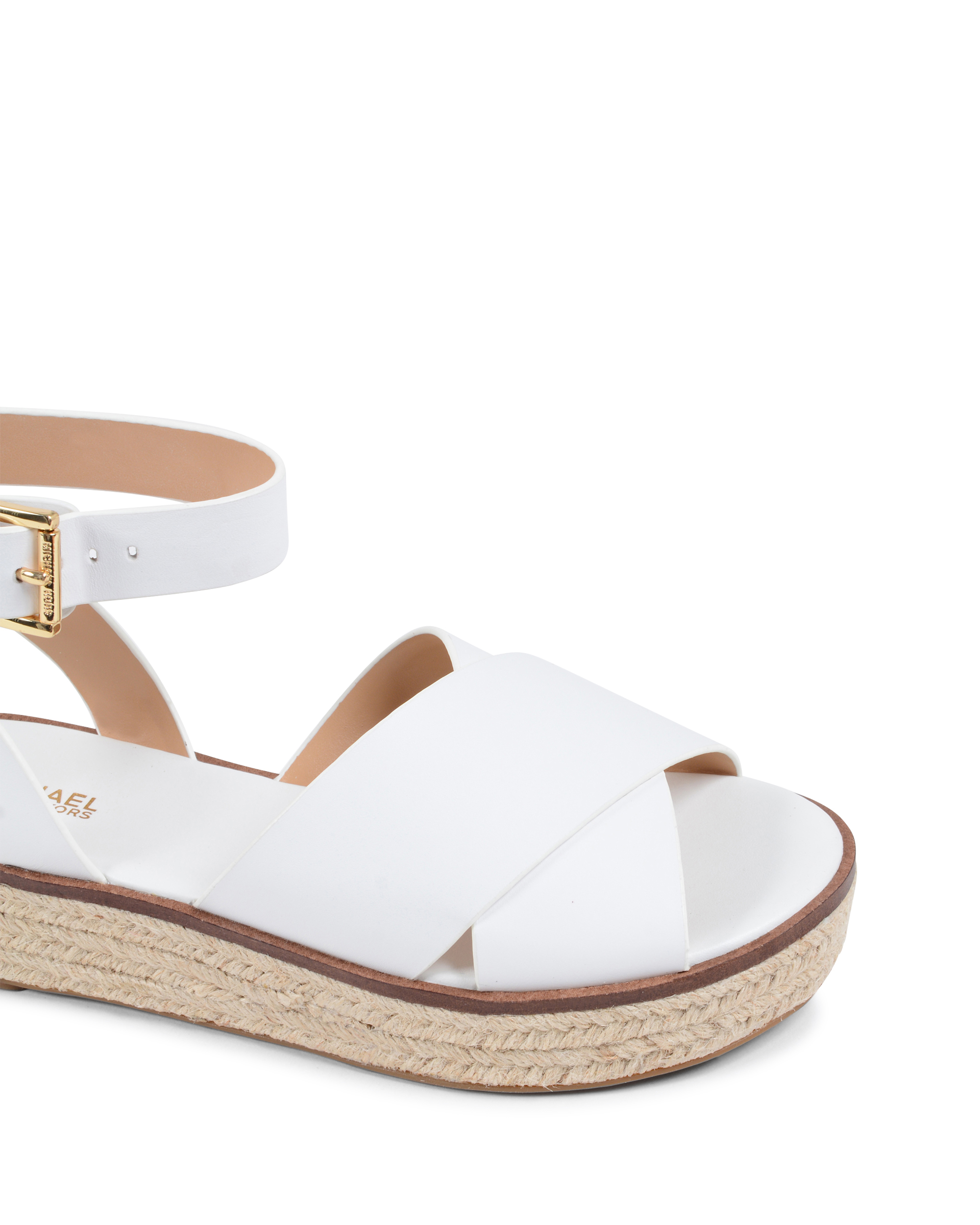 Sandalias de plataforma para mujer Michael Kors blancas ABBOTT