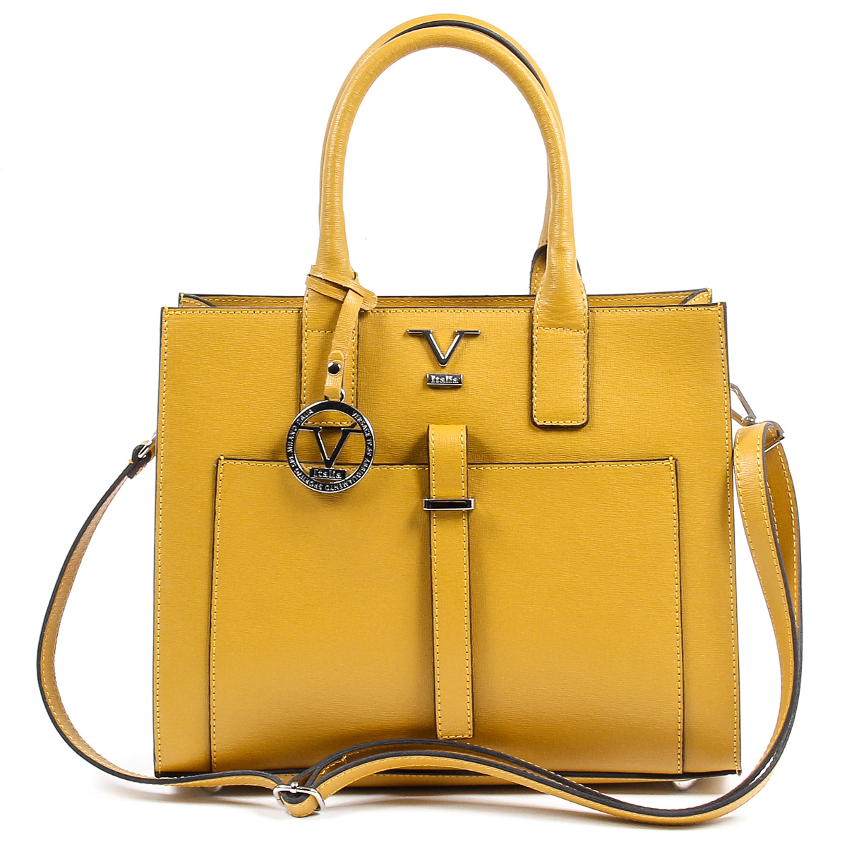 Bolso de mano para mujer V 1969 Italia V006-S SAFFIANO SENAPE