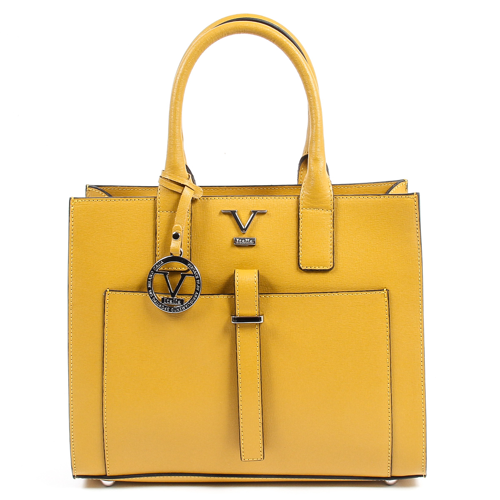 Bolso de mano para mujer V 1969 Italia V006-S SAFFIANO SENAPE