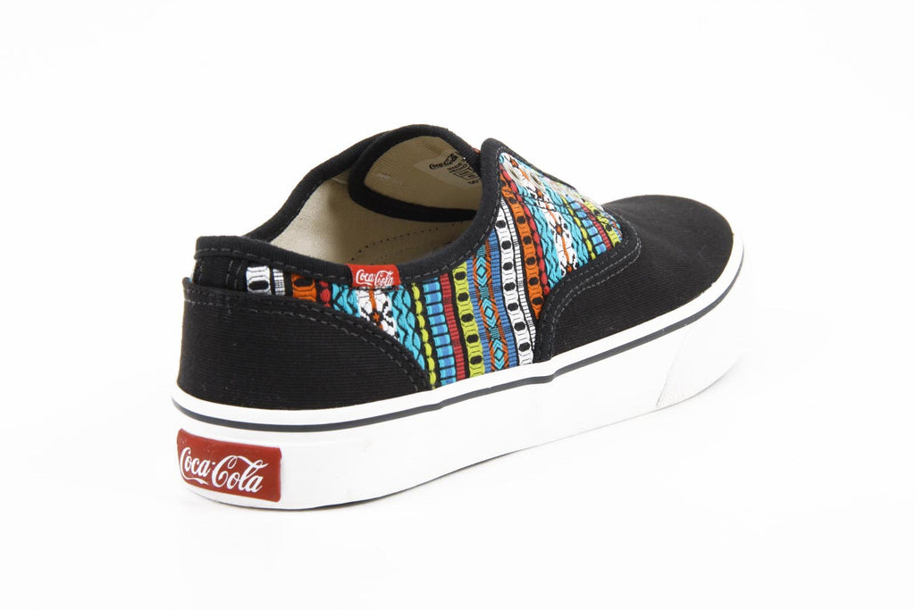 Zapatillas de mujer Coca Cola CCA0713 KICK ETNIC NEGRO