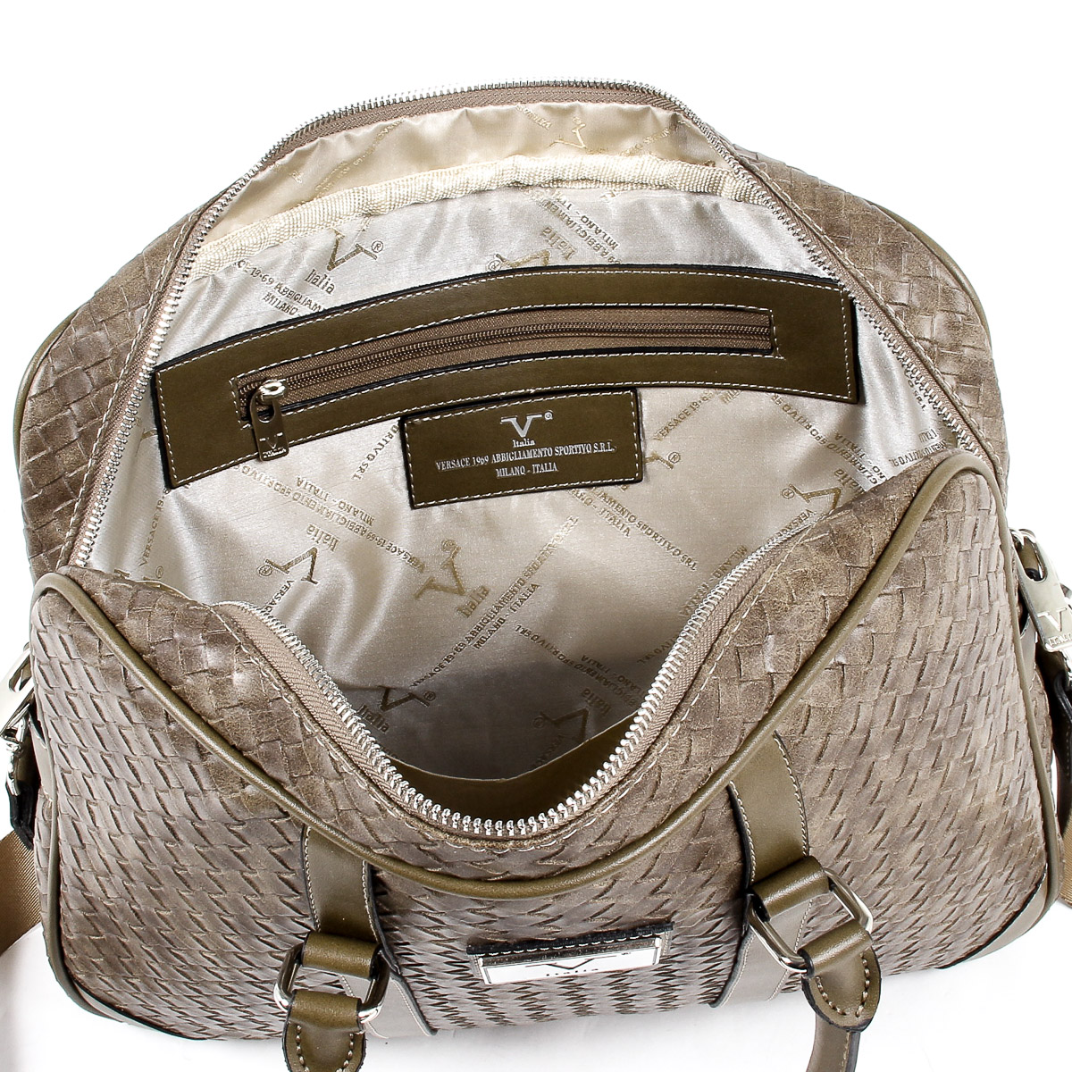 Bolso de mano para hombre V 1969 Italia marrón EVAN