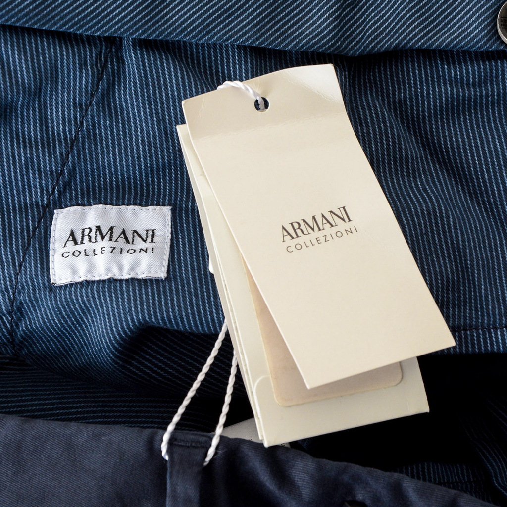Armani Collezioni Mens Pants Dark Blue