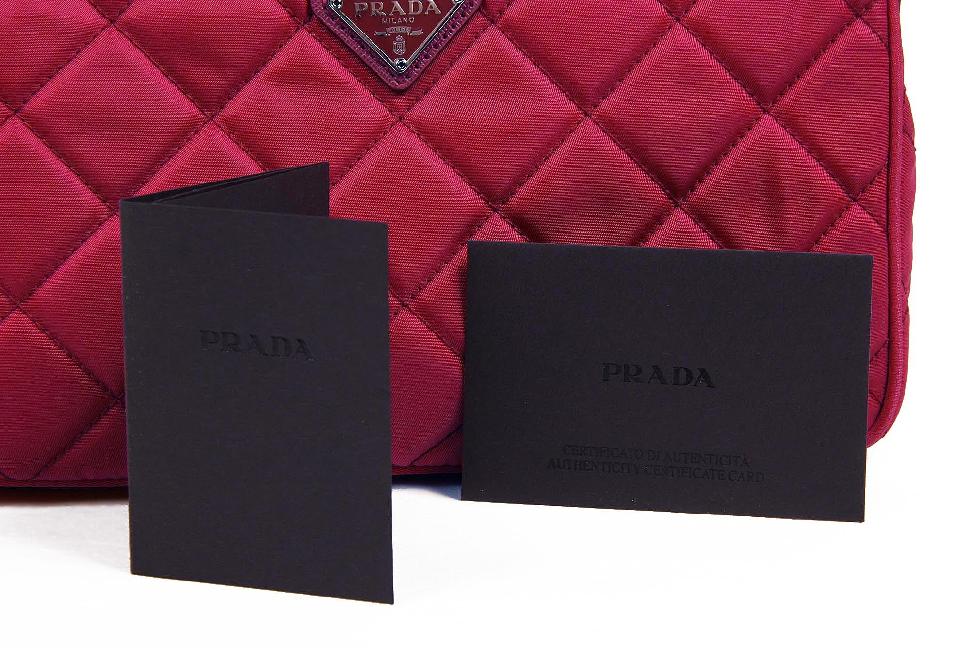 Prada Bolso clutch BT1026 Ibisco Impuntu Tessuto