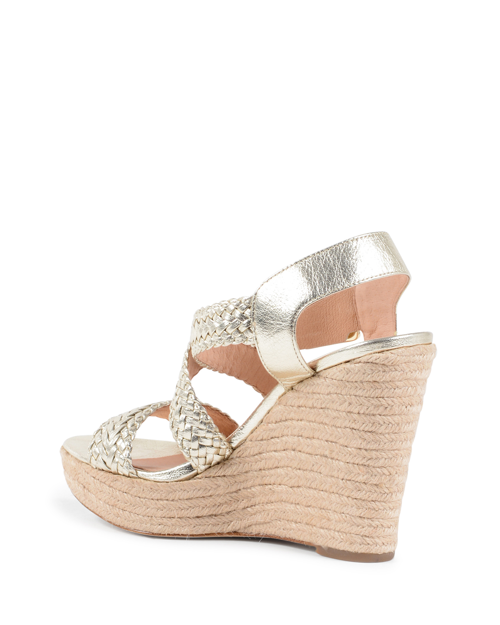Sandalia de cuña para mujer Michael Kors dorada GIOVANNA