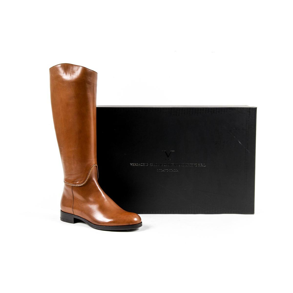 Bota alta mujer V 1969 Italia B2414 SENZA C VITELLO MARRONE