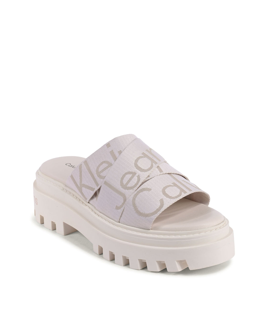 Calvin Klein - Sandalias de cuña para mujer, color blanco, YW0YW00949YBH