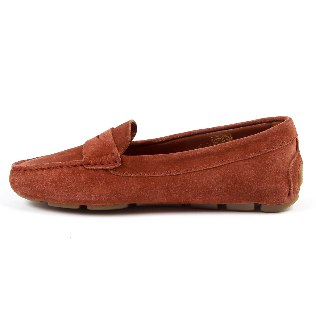 Mocasines V 1969 Italia para mujer, color rojo oscuro, AMALFI