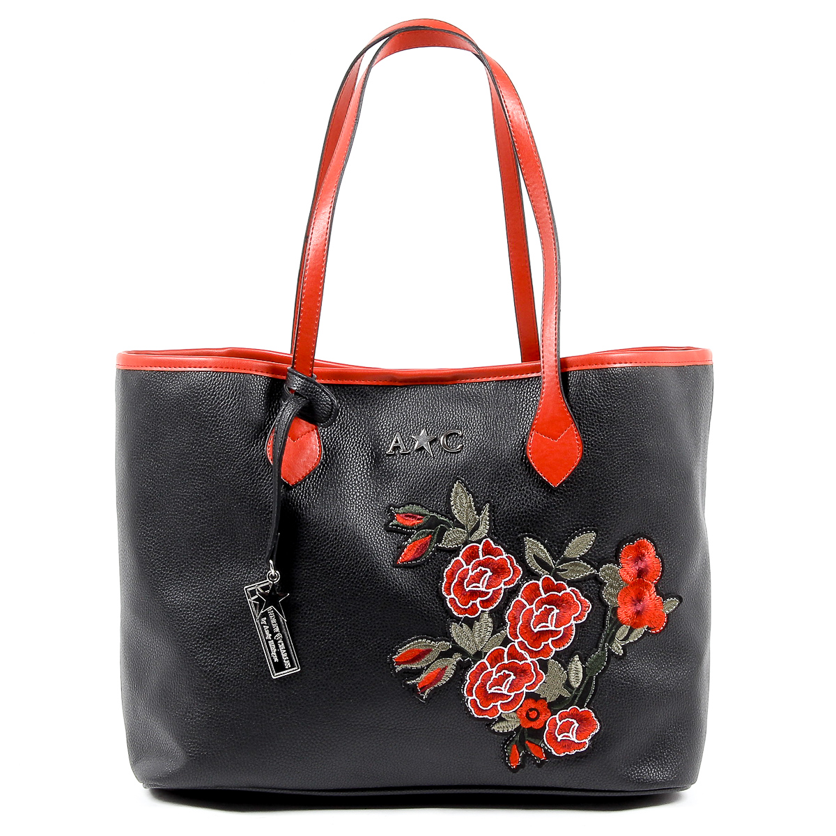 Bolso de mano Andrew Charles para mujer, color negro, INDIA