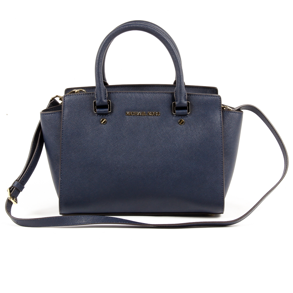 Michael Kors Womens Handbag SELMA 30S3GLMS2L NAVY