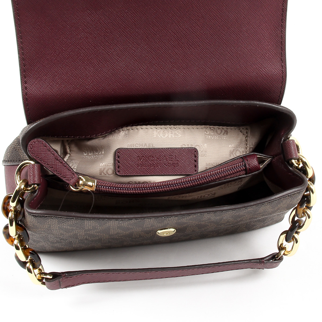 Michael Kors Womens Handbag PORTIA 35F7GPAL1B BRN PLUM