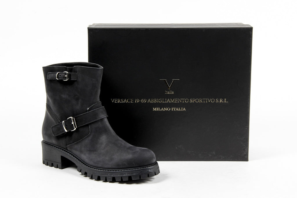 Bota corta para mujer V 1969 Italia B1441 NABUK NERO