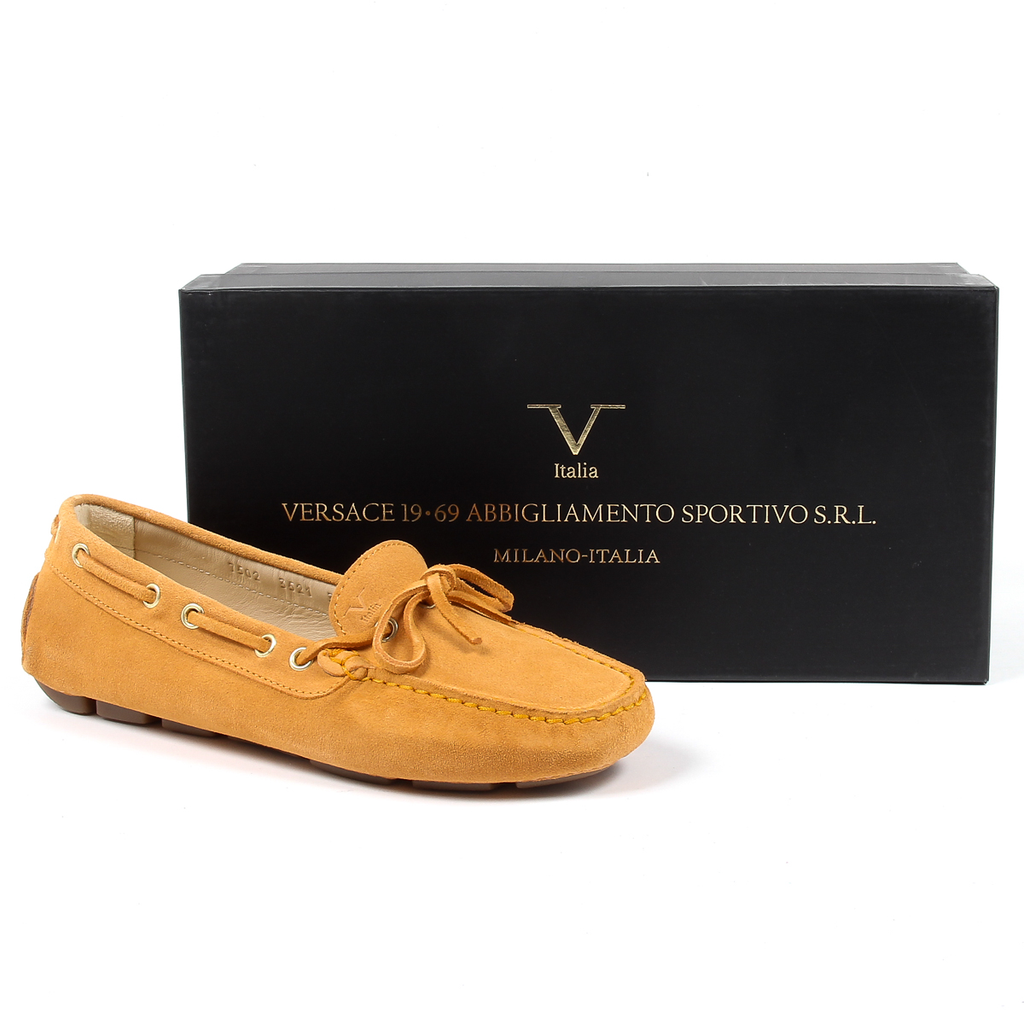 Mocasines V 1969 Italia para mujer, color naranja, PISA