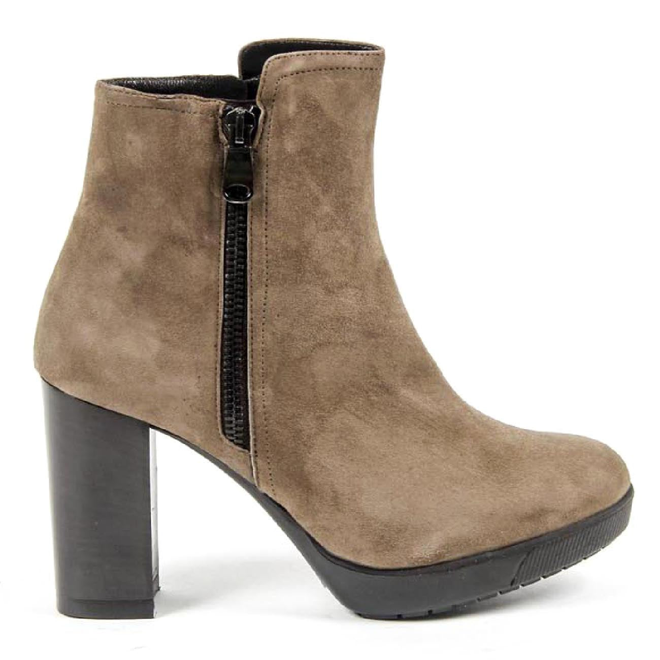 V 1969 Italia Botines para mujer S04 CAMOSCIO TAUPE