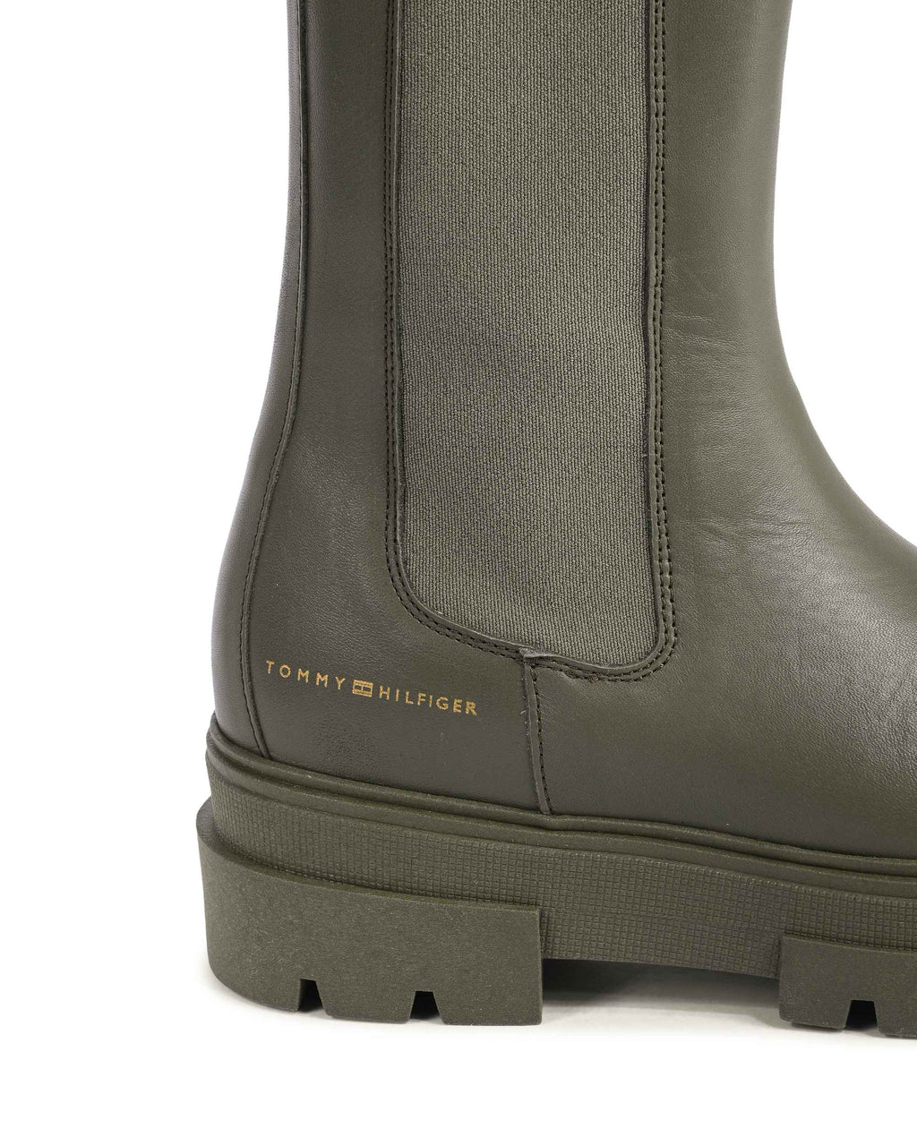Botas Tommy Hilfiger para mujer color caqui FW0FW06730RBN