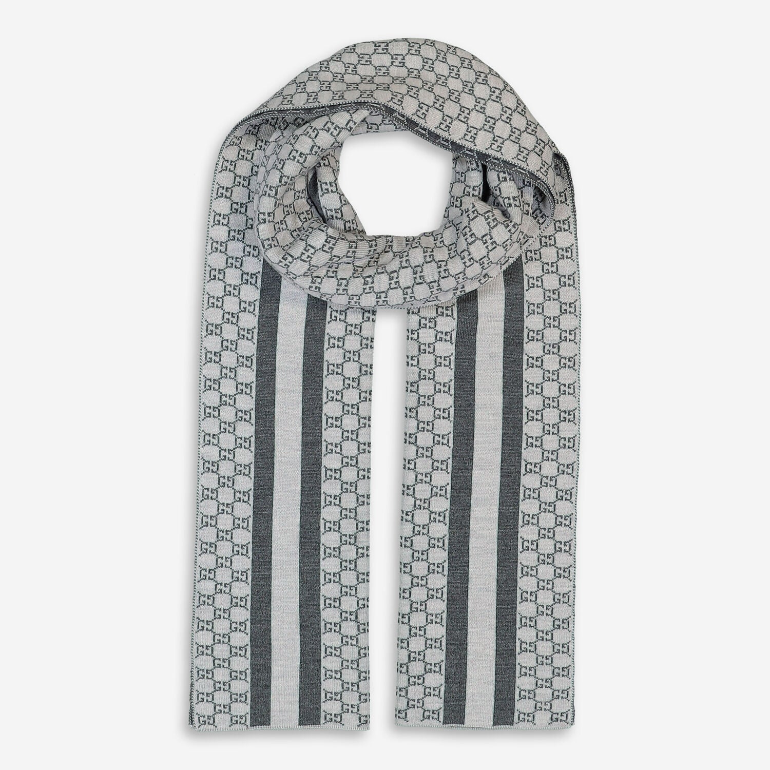 Bufanda Gucci para hombre 30x200 gris