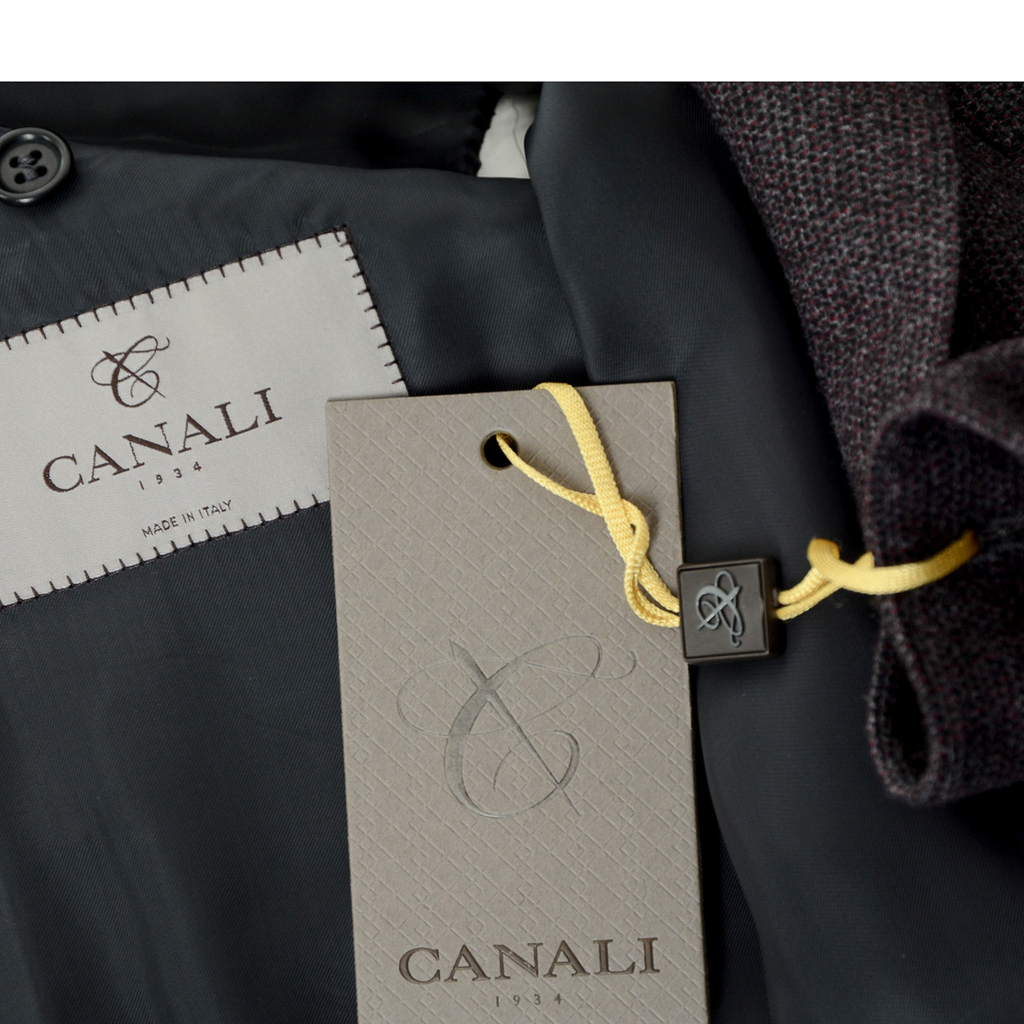 Chaqueta Canali para hombre de manga larga gris oscuro