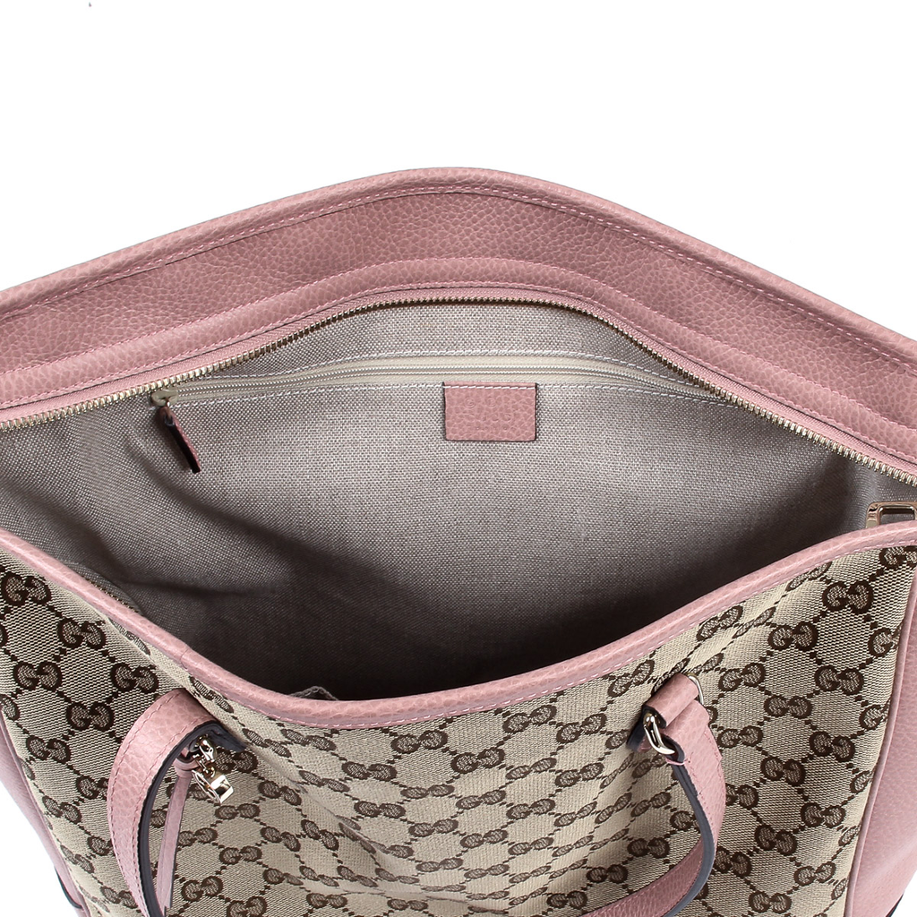 Gucci Womens Handbag GG Guccissima Pink 449242 8609