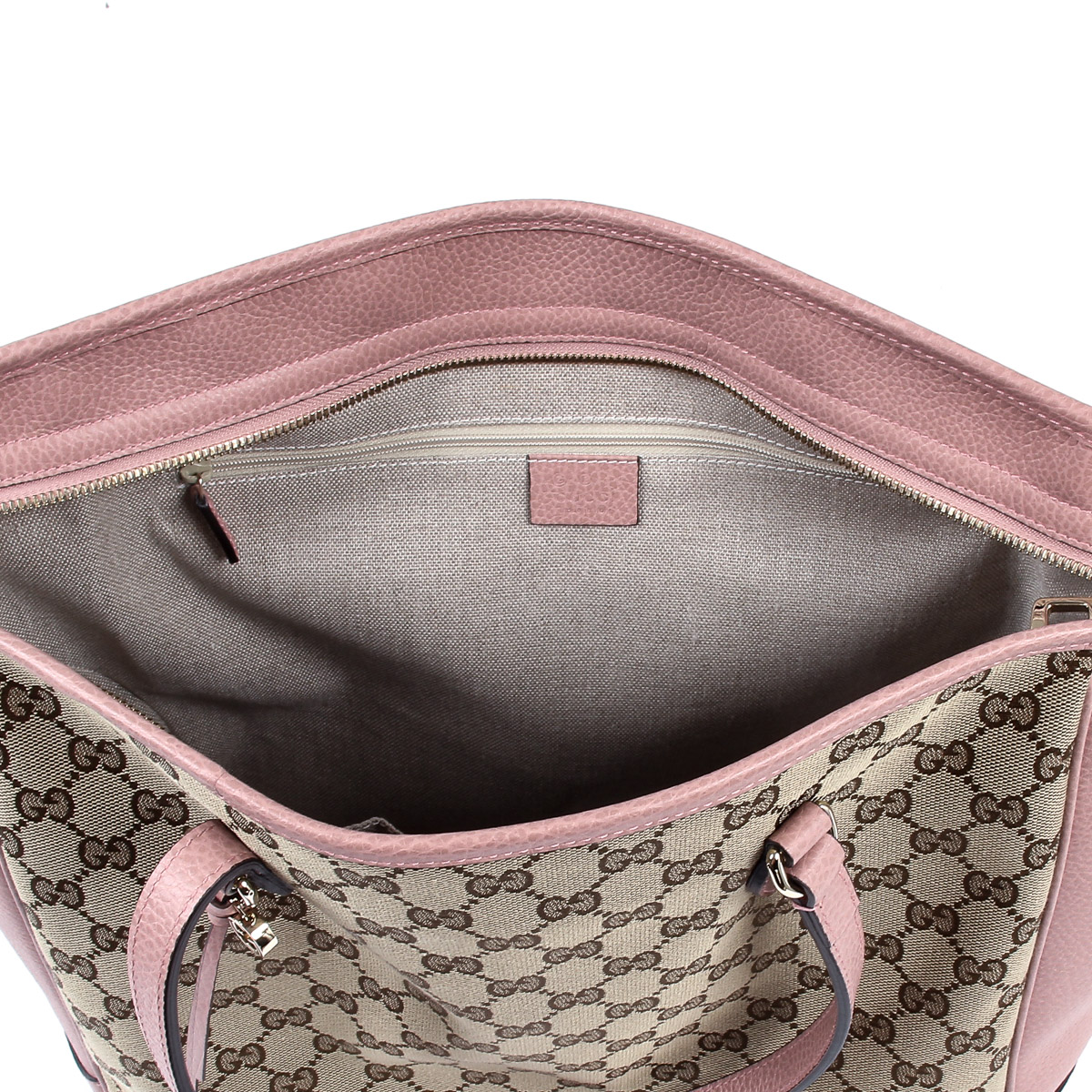 Gucci Womens Handbag GG Guccissima Pink 449242 8609