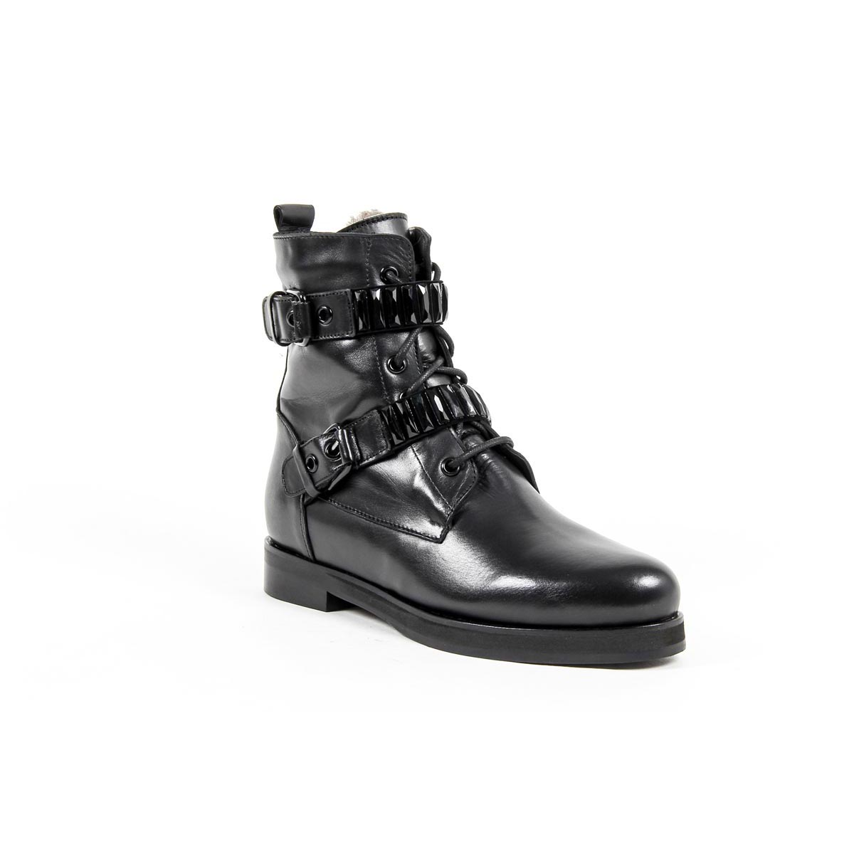 Bota corta para mujer V 1969 Italia B2332 SHEA VIT NERO CAM NERO