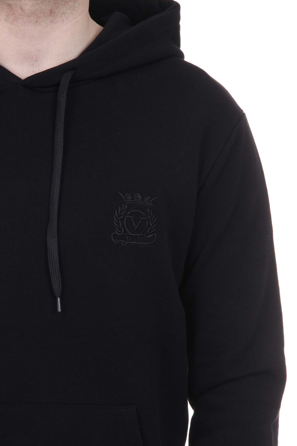 Sudadera con capucha V 1969 Italia para hombre ART. 4467 NEGRO