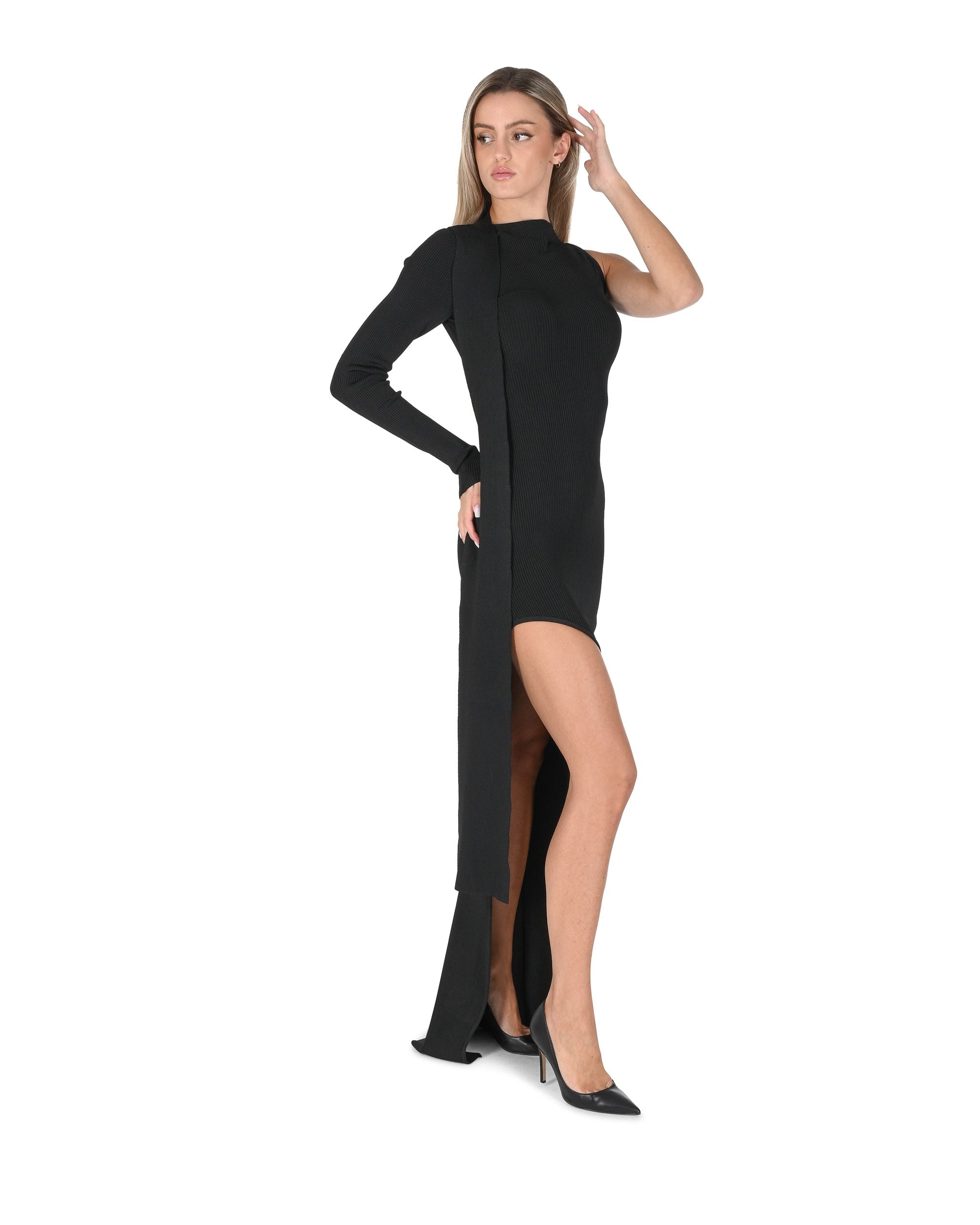 Vestido de mujer David Koma AW24DKKN22DL NEGRO 801