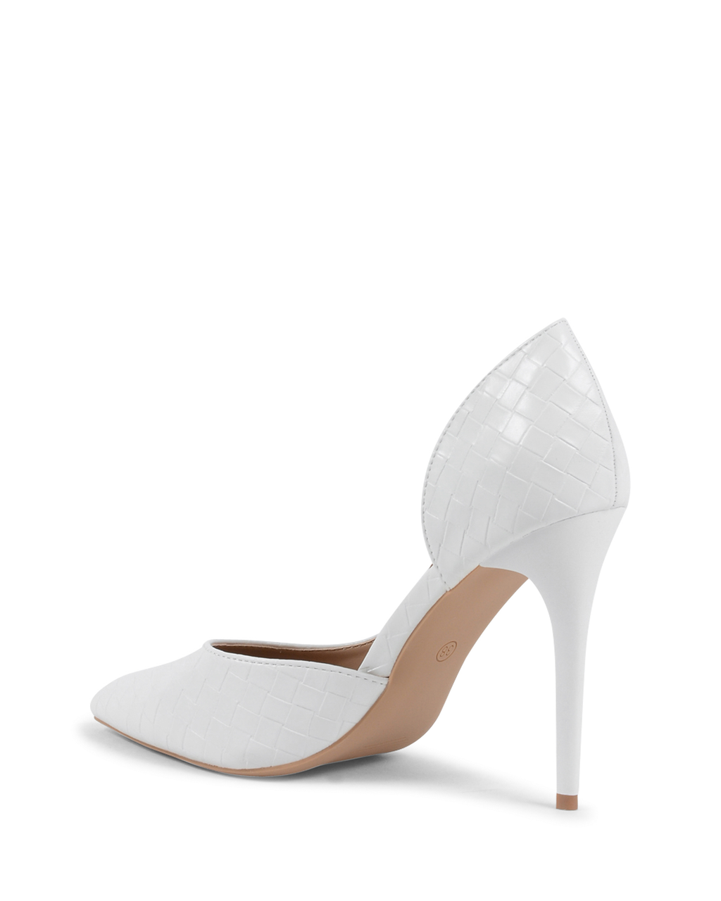 19V69 Italia - Zapatos de salón abiertos para mujer, color blanco, V81858 BLANCO