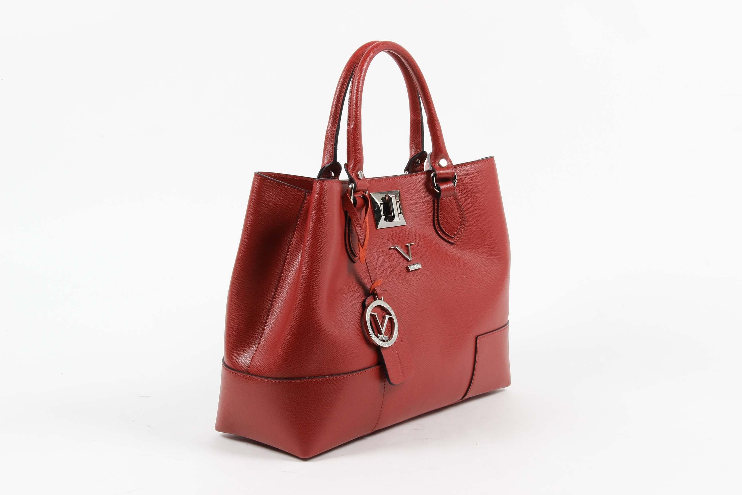 Bolso de mano para mujer V 1969 Italia V013-S SAFFIANO ROJO