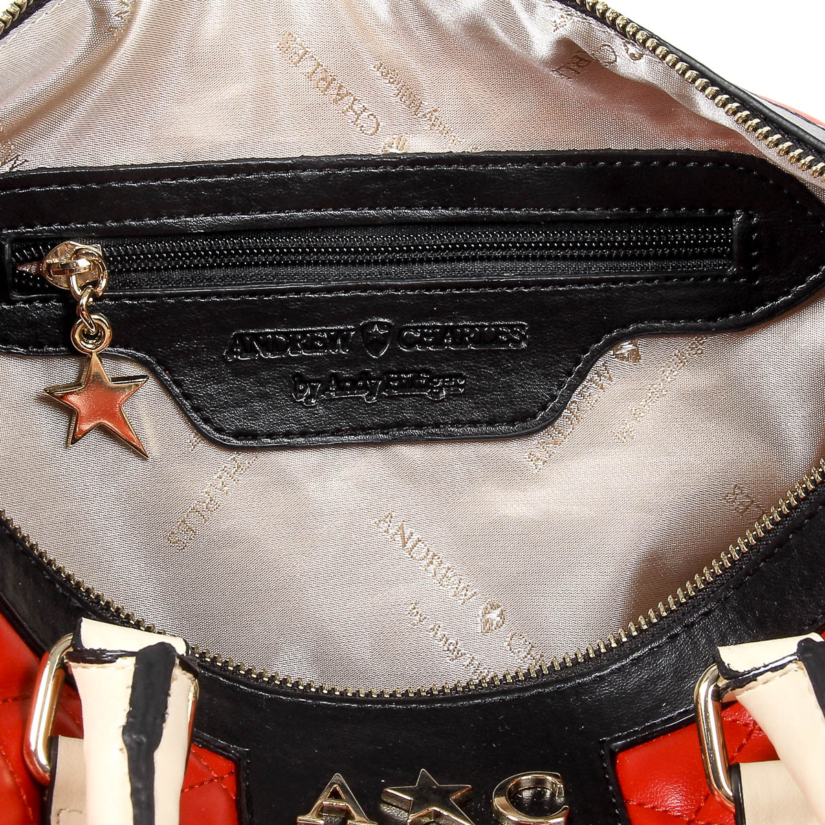 Andrew Charles Womens Handbag Red ABBIE