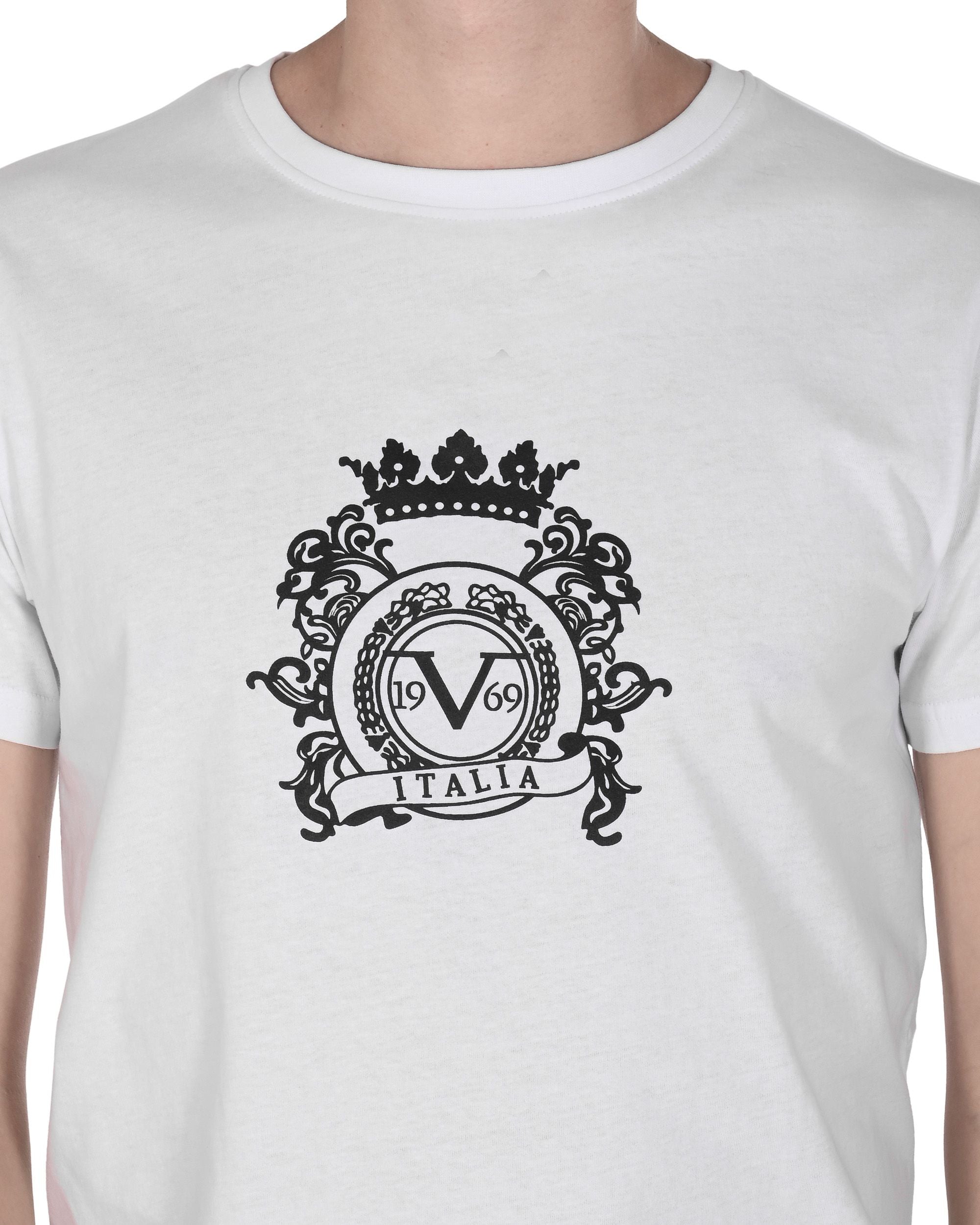 19V69 Italia Mens T-Shirt VSC1MTS02 WHITE