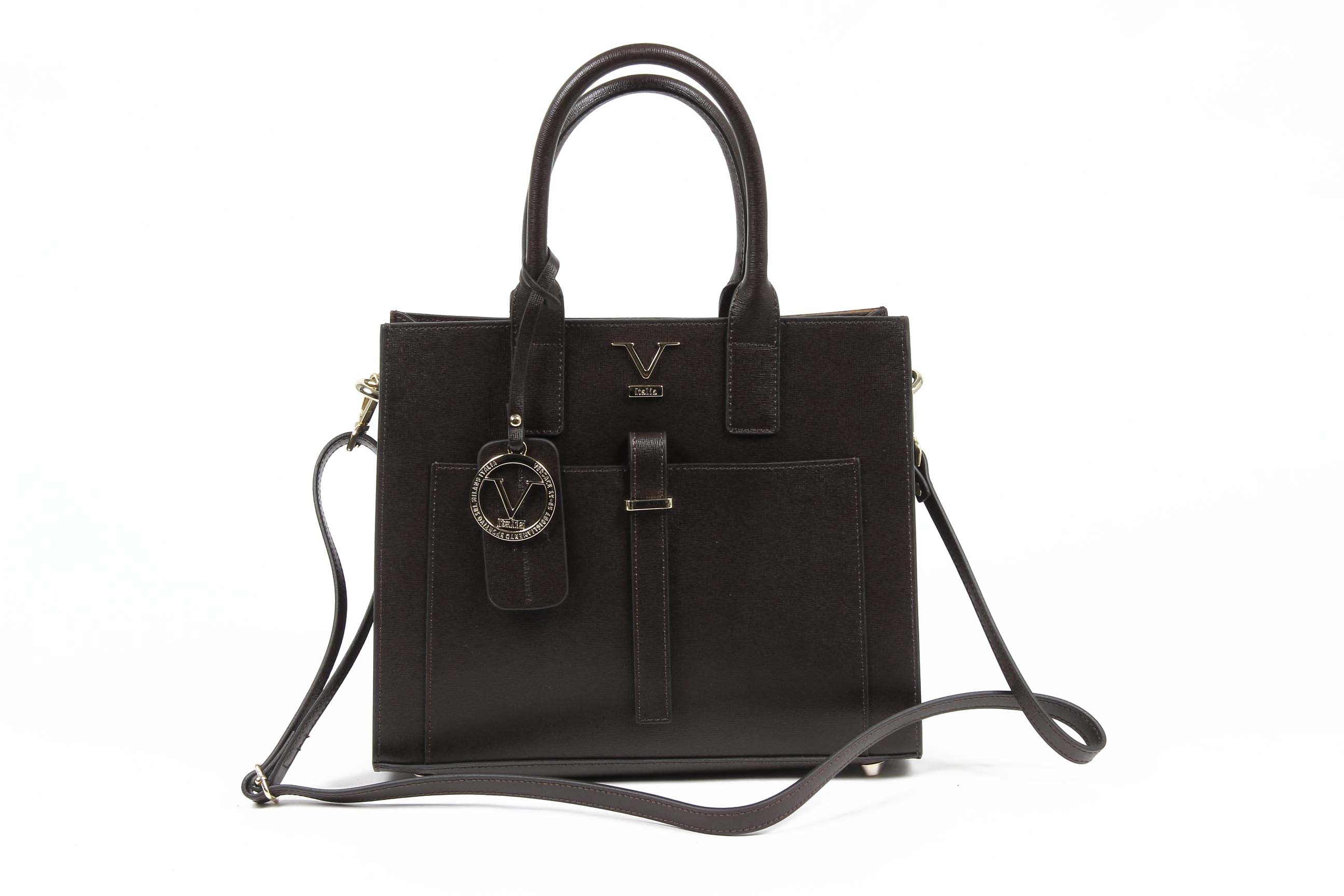 Bolso de mano para mujer V 1969 Italia V006 SAFFIANO T. MORO