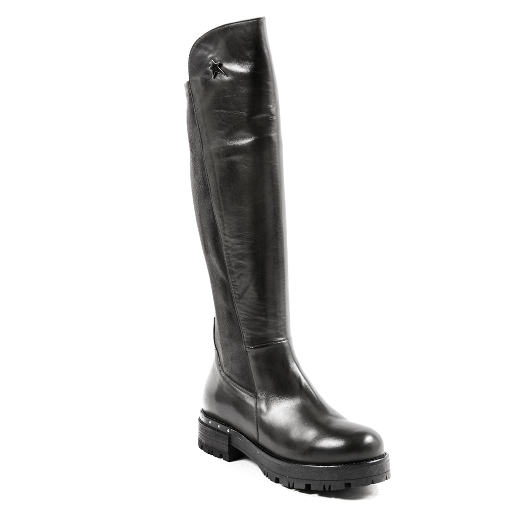 Andrew Charles Womens High Boot Grey PAT