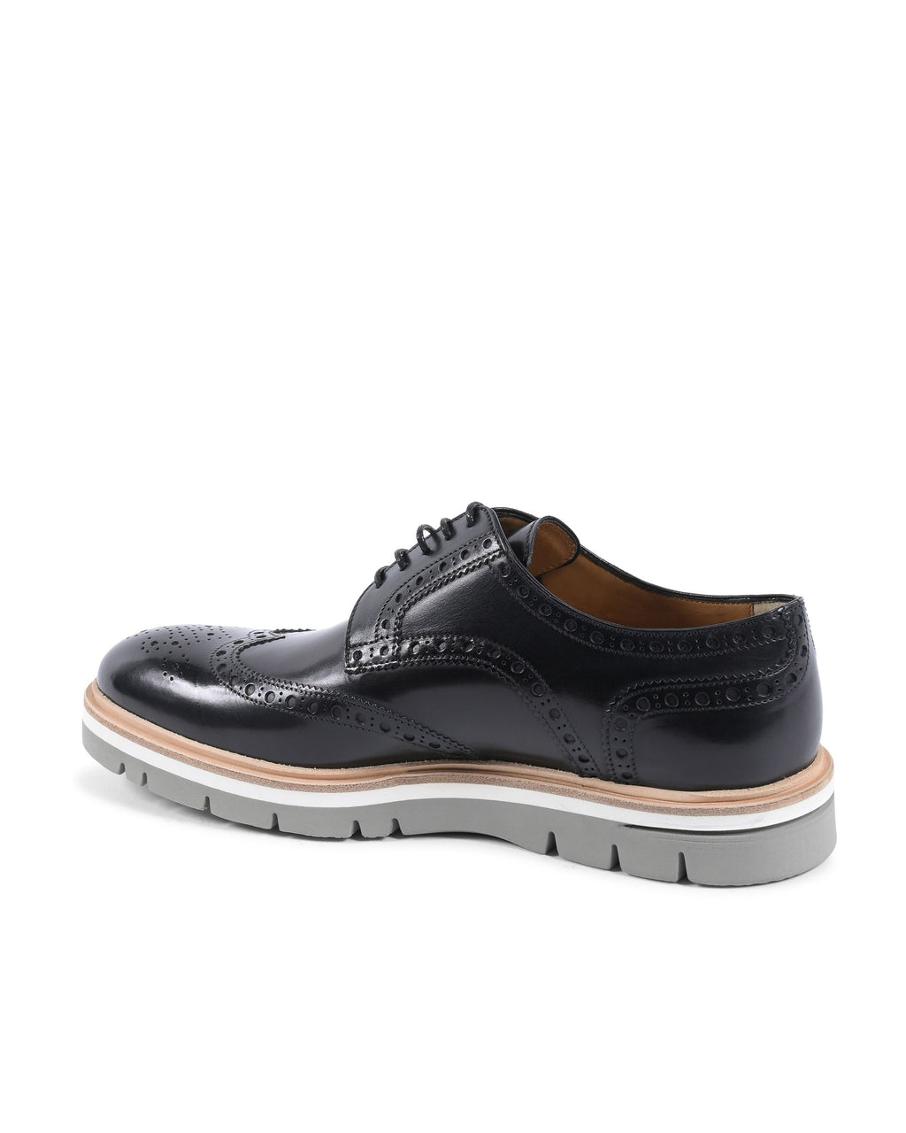 Zapatos brogue para hombre Dee Ocleppo EB131 VIT NERO LUC GALLO