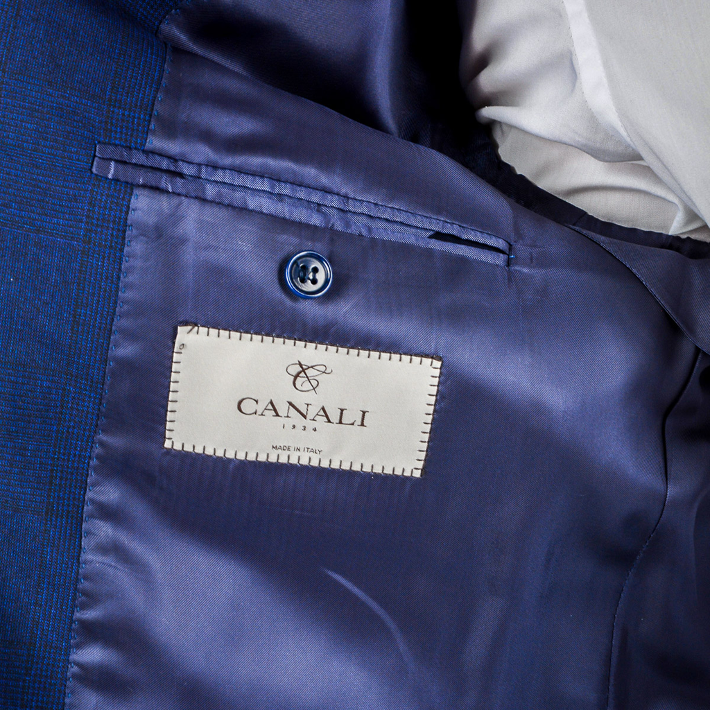 Canali Mens Suit Long Sleeves Blue