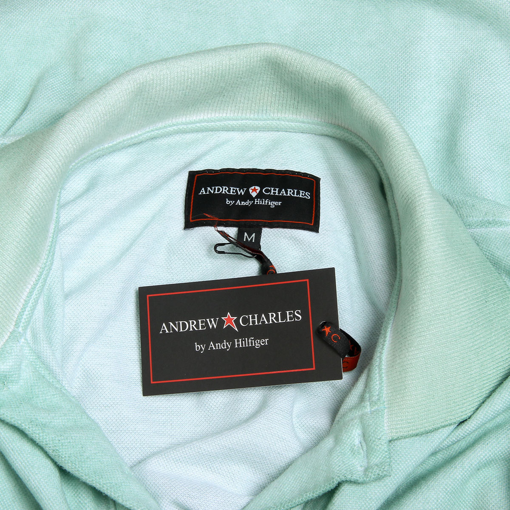 Polo Andrew Charles para hombre de manga corta verde SIMBA