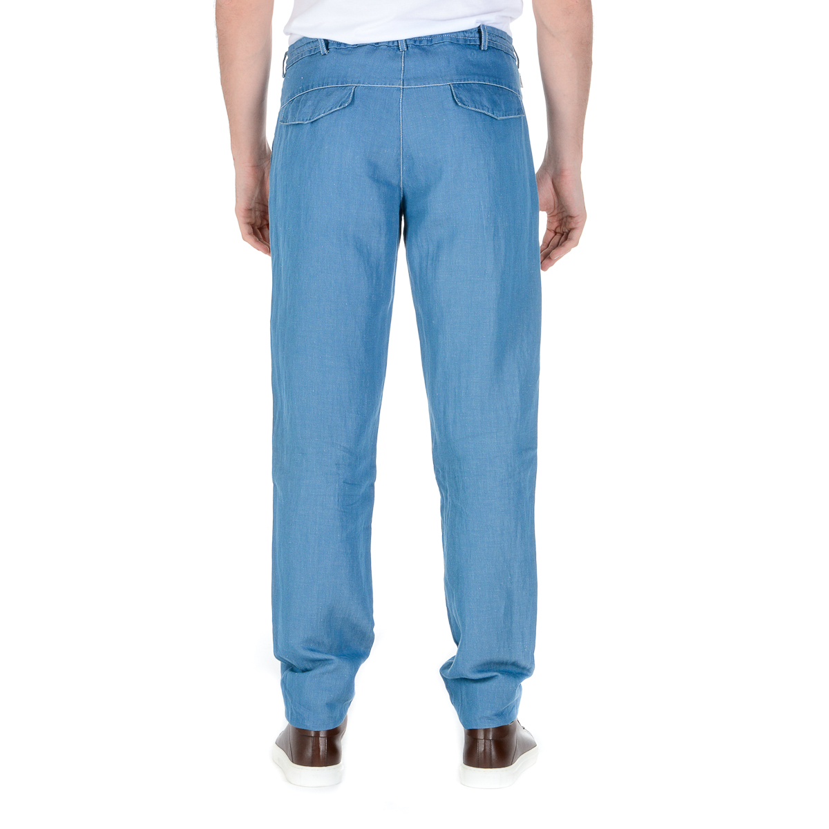 Armani Collezioni Mens Pants Light Blue