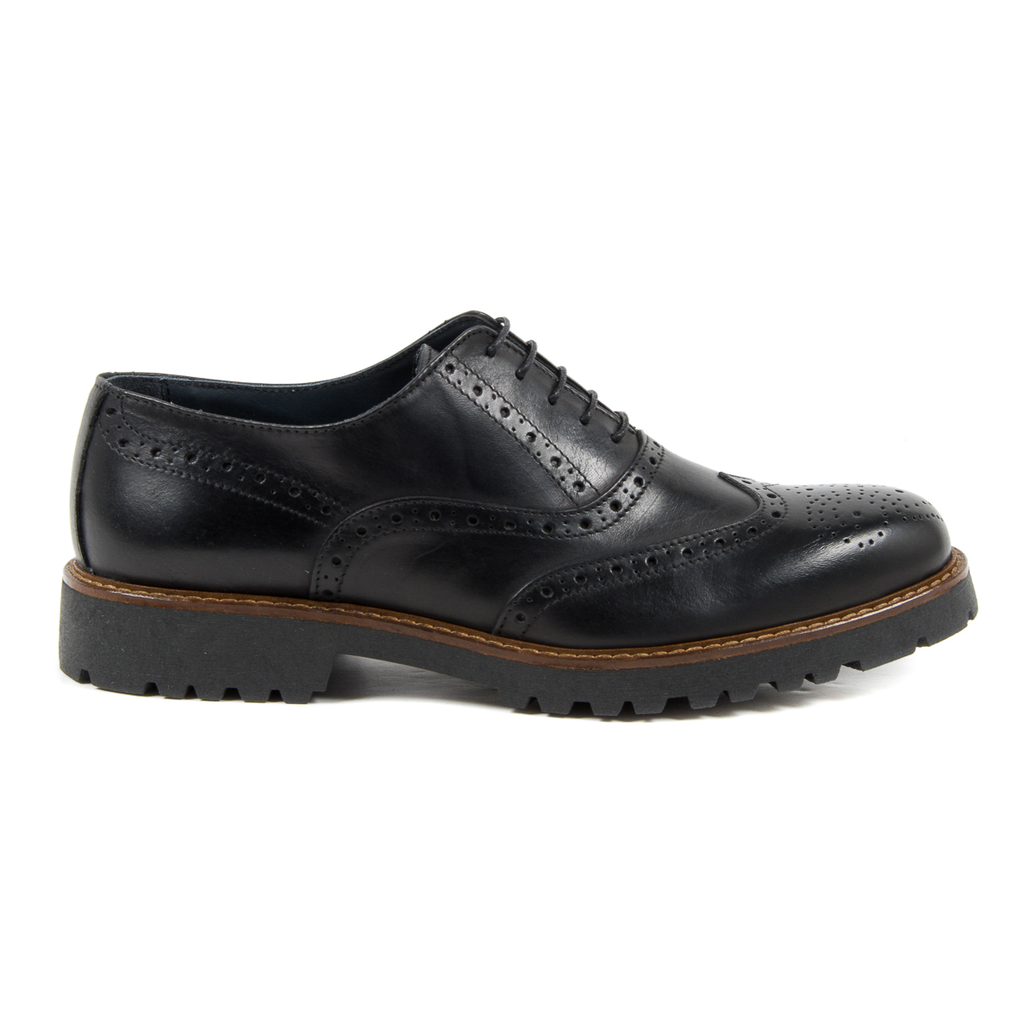 Zapatos brogue negros para hombre de Andrew Charles LUIS