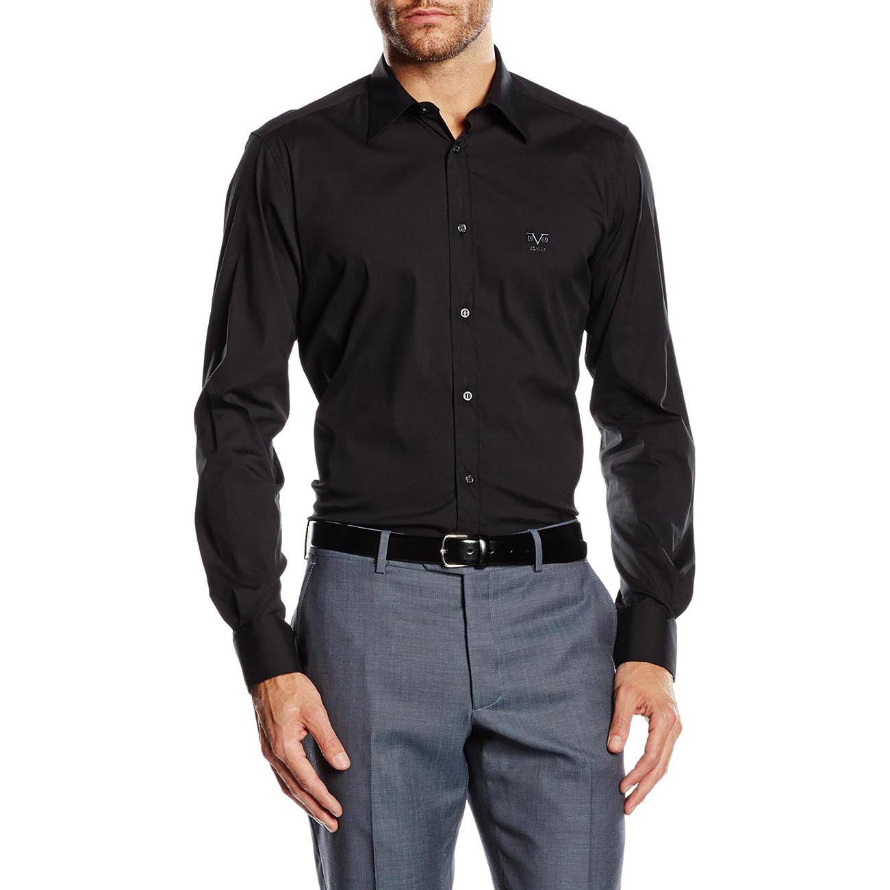 Camisa de cuello clásico moderno V 1969 Italia para hombre MCC05