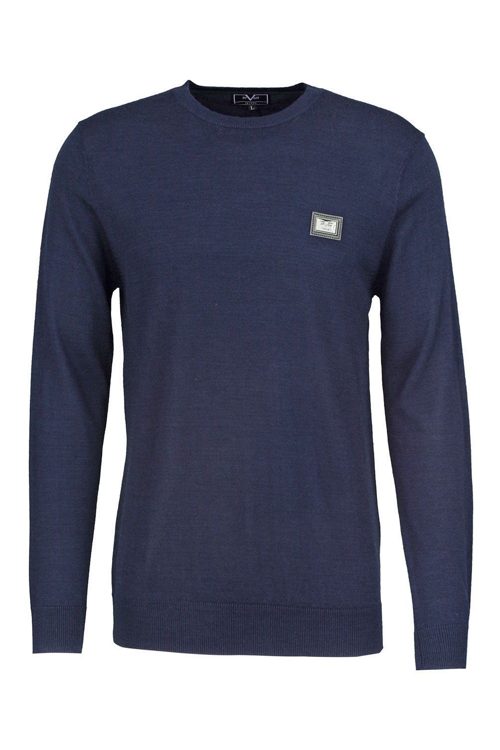 Suéter italiano para hombre 19V69 Azul marino MATTHIAS AZUL MARINO