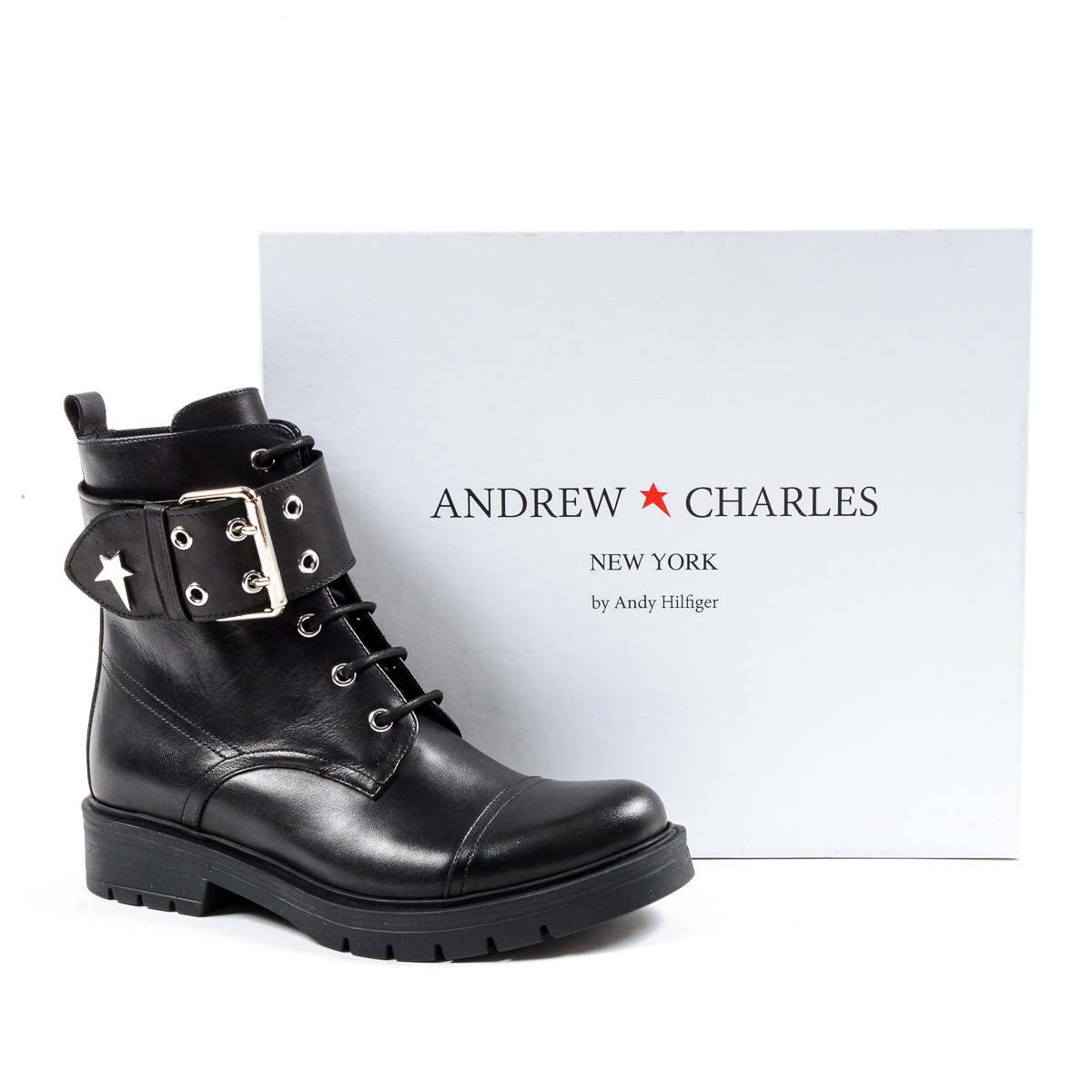 Andrew Charles Womens Short Boot Black MEG