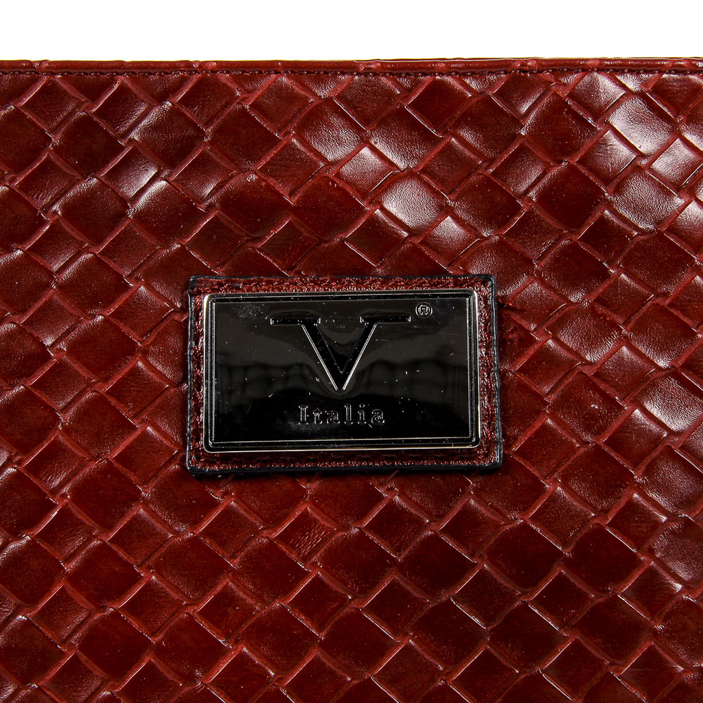 Bolso de hombro para hombre V 1969 Italia, color rojo oscuro ROD