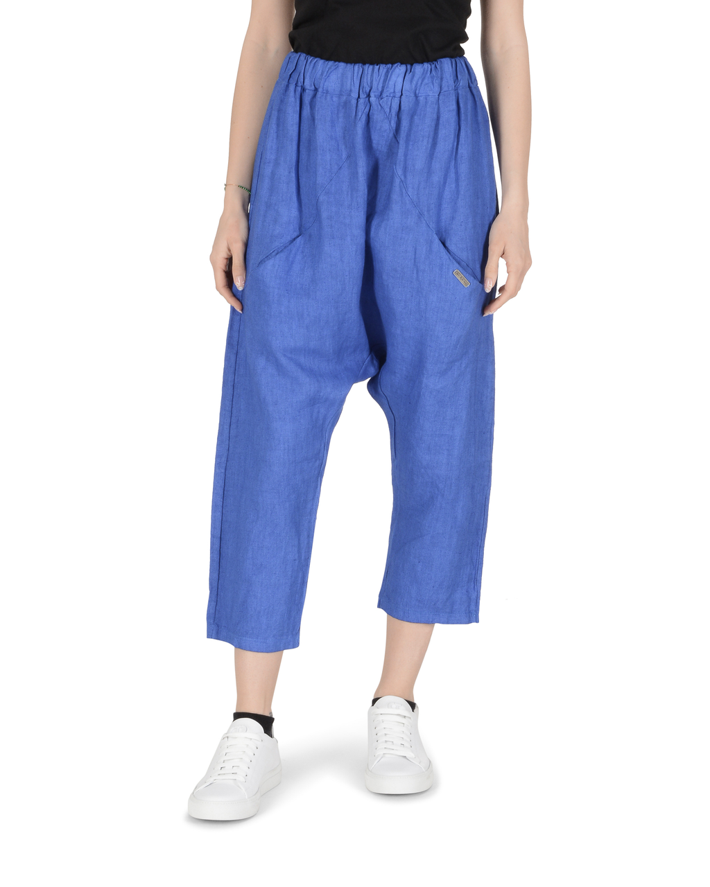 19V69 Italia Pantalones de mujer Azul Real AZUL SARDEÑA REAL