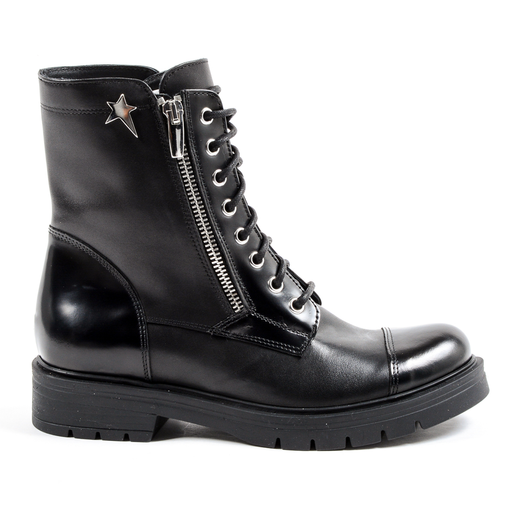 Andrew Charles - Bota corta para mujer, color negro, KARMA
