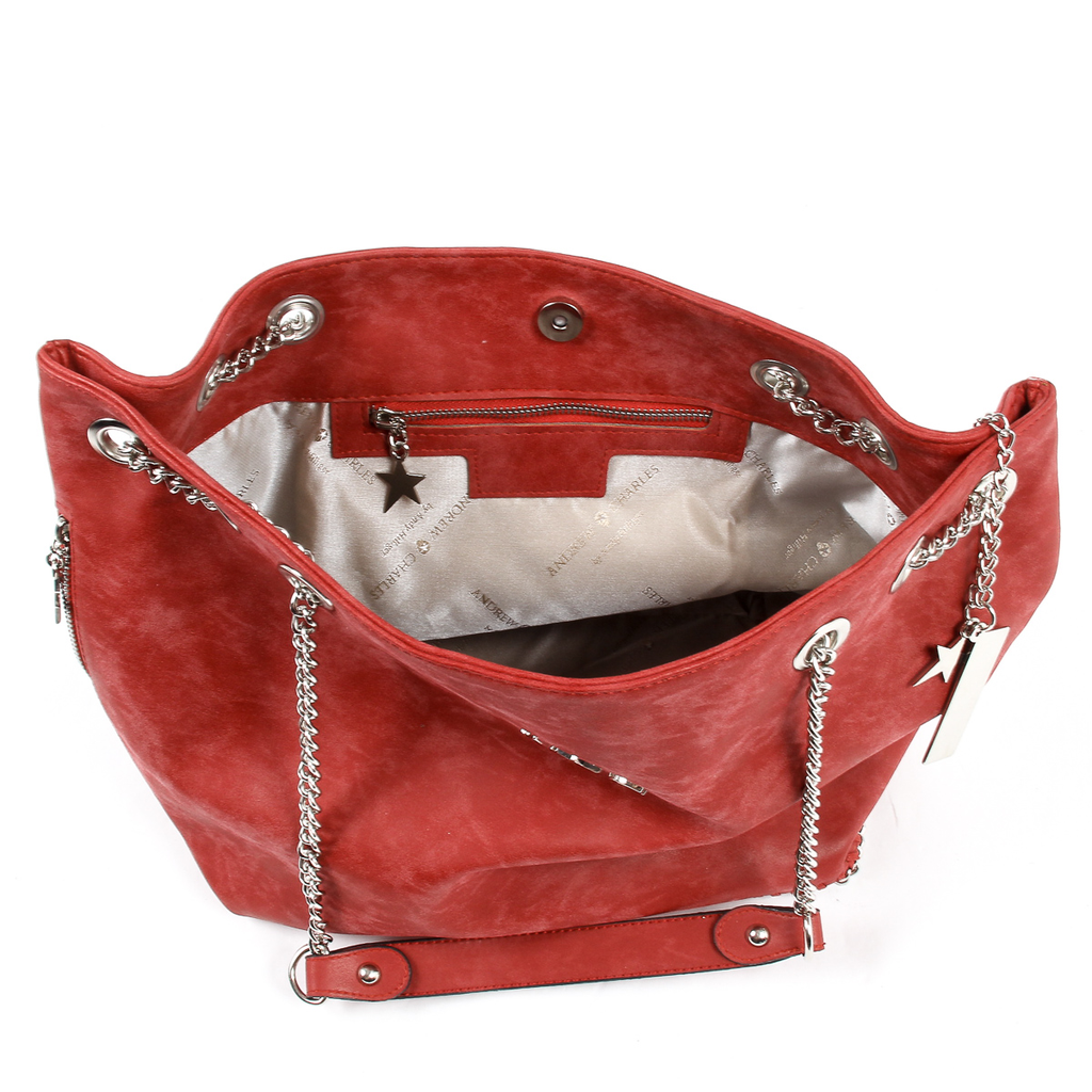 Bolso de mano para mujer Andrew Charles rojo KIARA